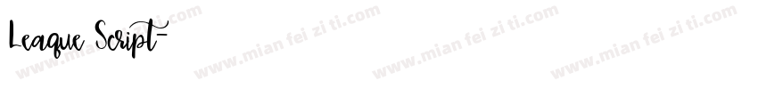Leaque Script字体转换